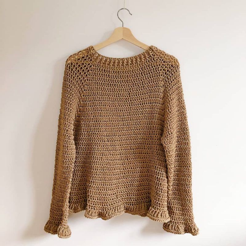 candy jersey manga raglan crochet